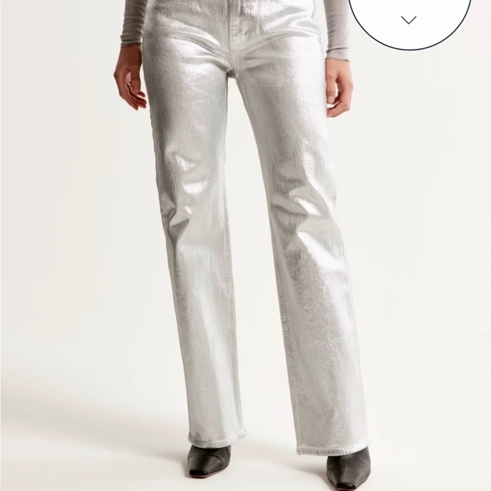 Abercrombie & Fitch Silver 90's straight pants - Picture 1 of 6